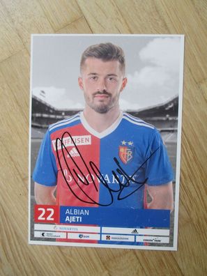 FC Basel Saison 19/20 Albian Ajeti - handsigniertes Autogramm!!!