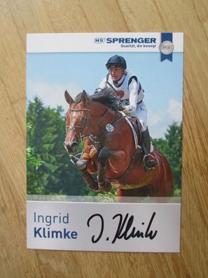 Dressur- und Vielseitigkeitsreiterin Ingrid Klimke - handsigniertes Autogramm!!!!