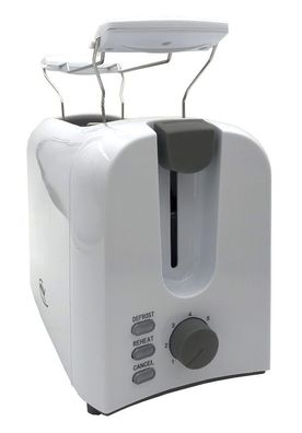 elta Cool Touch 2-Scheiben Toaster Brötchenaufsatz Toast Toastautomat auftauen