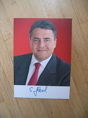 SPD Vorsitzender Sigmar Gabriel - handsigniertes Autogramm!!!
