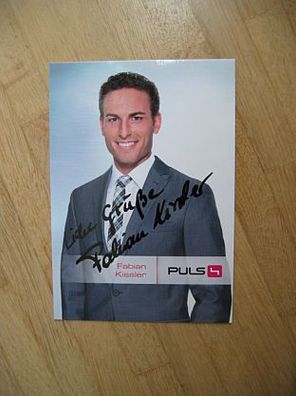 Puls4 Fernsehmoderator Fabian Kissler - handsigniertes Autogramm!!!