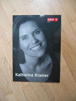 ORF Fernsehmoderatorin Katharina Kramer - handsigniertes Autogramm!!!