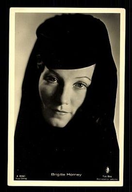 Brigitte Horney Ross Verlag 30er Jahre Postkarte Nr. A 3220/1 + P 5055