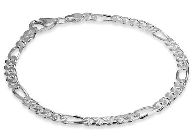 trendor Schmuck Figaro-Armband Silber 925 JHerrenarmband Breite 4,3 mm 41994