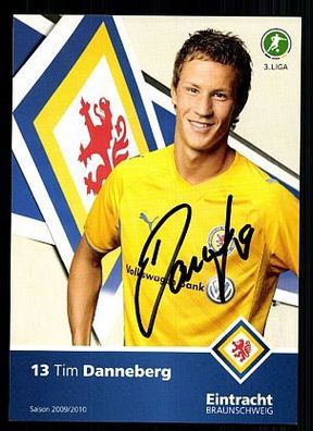 Tim Danneberg Eintracht Braunschweig 2009-10 Autogrammkarte + A51323