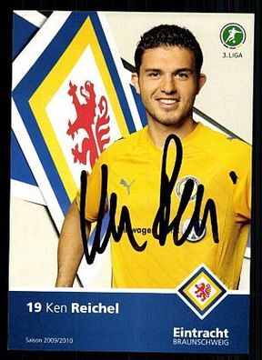 Ken Reichel Eintracht Braunschweig 2009-10 Autogrammkarte + A51326