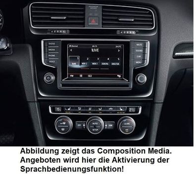 Volkswagen Original Sprachbedienung Aktivierung Radio Composition Media