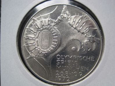 BRD 10 DM 1972 F " Olympische Spiele München " (208)