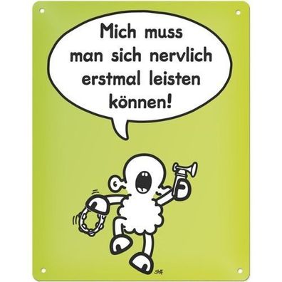 Sheepworld Blechschild mit Motiv "Nervlich" 03 Neuware