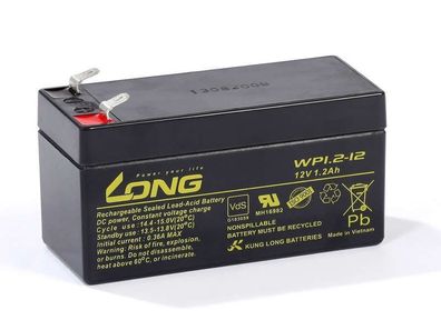 Akku kompatibel HZS12-1.3 12V 1,2Ah wie 1,3Ah AGM Blei Batterie wartungsfrei