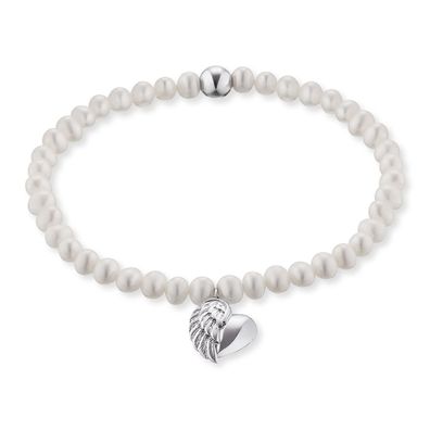 Engelsrufer Schmuck Damen-Armband Perlen mit Herzflügel ERB-HEARTWING-PE