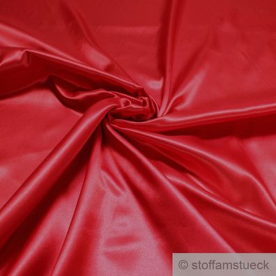 Stoff Polyester Satin rot leicht blickdicht glänzend glatt