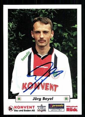 Jörg Beyel Rot-Weiss Oberhausen 1998-99 Autogrammkarte + A51825