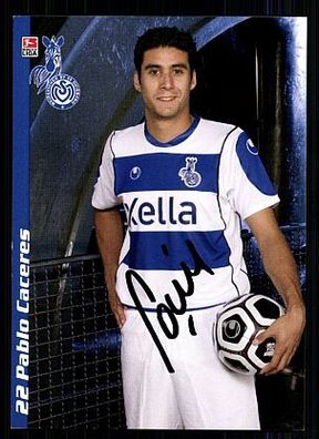 Pablo Caceres MSV Duisburg 2006-07 Autogrammkarte + A51891