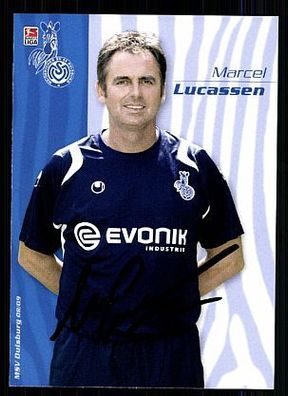 Marcel Lucassen MSV Duisburg 2008-09 Autogrammkarte + A51906