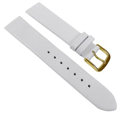 EULIT Uhrenband Leder, weiß | passend für Skagen zum Verschrauben
