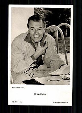 O.W. Fischer UFA 50er Jahre Postkarte Nr. FK 2018 + P 5557
