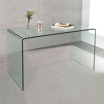 cagü: Design Glasesstisch Esstisch Esszimmertisch (MAYFAIR] aus purem GLAS 120cm NEU!