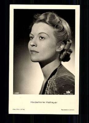 Heidemarie Hatheyer Film-Foto-Verlag 30er Jahre Postkarte Nr. A 3675/1 + P 5916