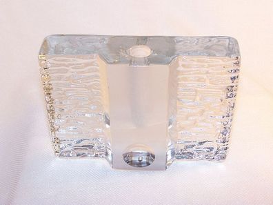 Walther Glas Block-Vase, Design - Heiner Düsterhaus