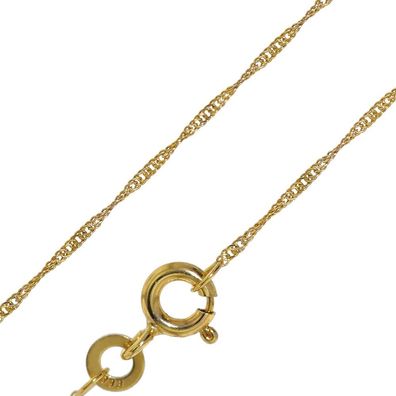 trendor Schmuck Goldkette für Damen 333 Gold (8 Karat) Singapur-Muster 1,0 mm 72450