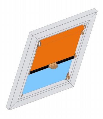 Dachfensterrollo Sichtschutz für Velux Dachfenster VE/VK/VS weiß 