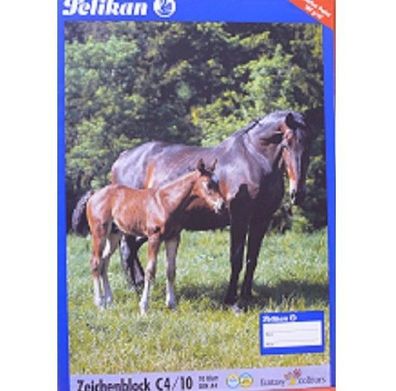 56x Pelikan / Staufen Zeichenblock Malheft DIN A4 Heft 10 Blatt 80g Blanko Restposten