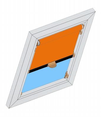 ROLLO DBS Dachfensterrollo Hitzeschutz Verdunkelung Braas Klassik BK u. Light BL