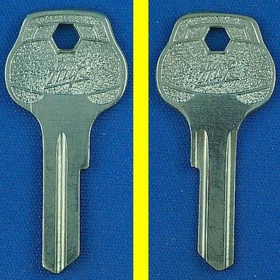 Huf Schlüsselrohling für Audi, DKW, Ford, Porsche, VW / Profil E ca. 70 Jahre alt