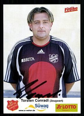 Torsten Conradi SV Wehen 2006-07 Autogrammkarte + A52008