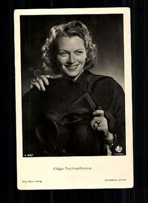Olga Tschechowa Film-Foto-Verlag 30er Jahre Postkarte Nr. A 3681/1 + P 5944