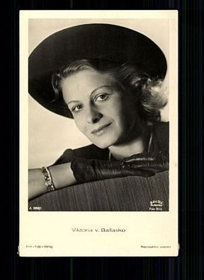 Viktoria v. Ballasko Film-Foto-Verlag 30er Jahre Postkarte Nr. A 3950/1 + P 6005