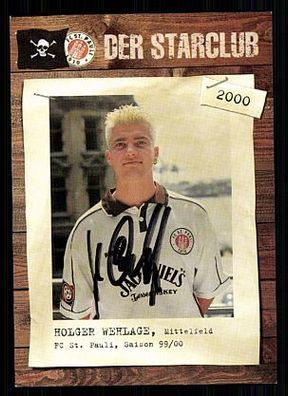 Holger Wehlage FC St. Pauli 1999-00 Autogrammkarte + A52097