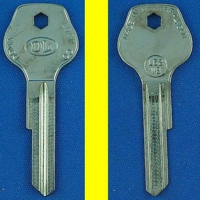 DL Schlüsselrohling L62VB für Huf SG / LSG 1 - 240 / VW Türschlüssel