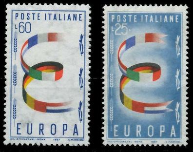 Italien 1957 Nr 992-993 postfrisch X98277A