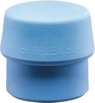 Schonhammerkopf Simplex Kopf-Ø 50mm TPE-soft blau weich HALDER