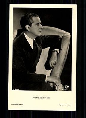 Hans Söhnker Film-Foto-Verlag 30er Jahre Postkarte Nr. A 3489/1 + P 6056