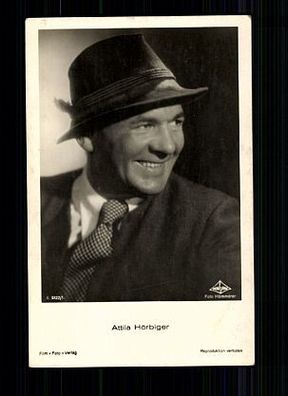 Attila Hörbiger Film-Foto-Verlag 30er Jahre Postkarte Nr. A 3822/1 + P 6069
