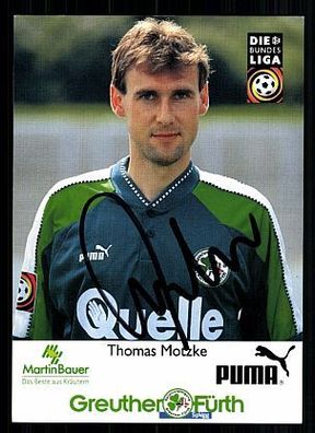 Thomas Motzke SpVgg Greuther Fürth 1997-98 Autogrammkarte + A52258