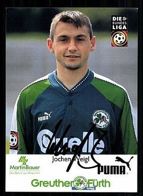 Jochen Weigl SpVgg Greuther Fürth 1997-98 Autogrammkarte + A52254