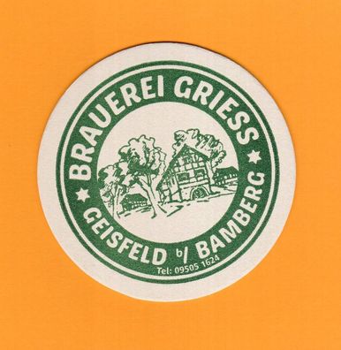 Brauerei Griess - Geisfeld- LK Bamberg - ein ungebrauchter Bierdeckel (3)