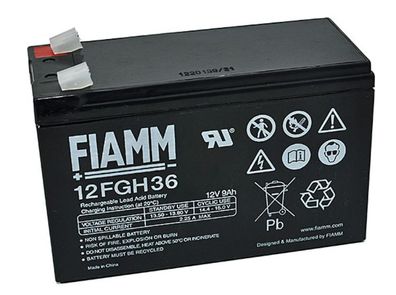 12FGH36 FIAMM AGM VRLA Hochstrom USV Batterie 12V/9Ah
