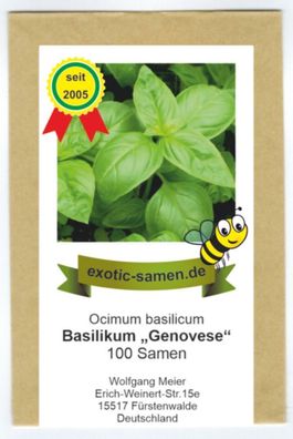 Ocimum basilicum - Basilikum"Genovese" original - 100+ Samen