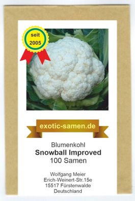 Blumenkohl – Schneeball - Snowball Y Improved - ca. 100 Samen