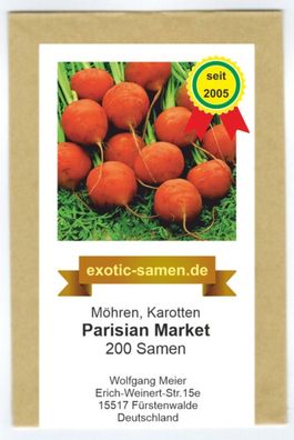 Karotte - Möhre - Parisian Market - Pariser Markt - 200 Samen