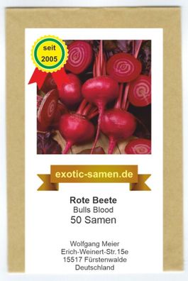 Rote Beete - Bull´s Blood - 50 Samen
