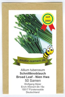 Schnittknoblauch - winterhart - Ky Broad Leaf - Nien Hwa - (50 Samen)