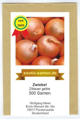 Zwiebel - Zittauer Gelbe (300 Samen)