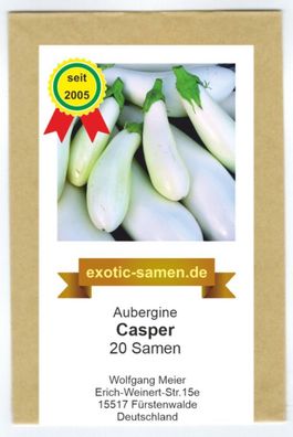 Aubergine - Casper - 20 Samen