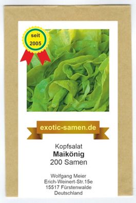 Kopfsalat - Maikönig - 200 Samen